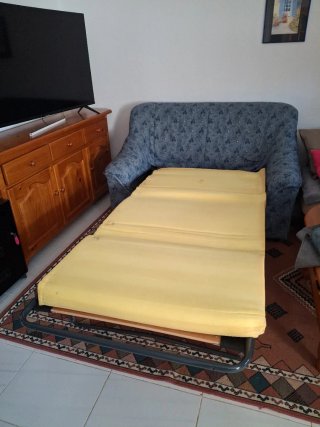 Sofá cama 2 plazas tela estampado