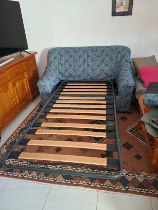 Sofá cama 2 plazas tela estampado