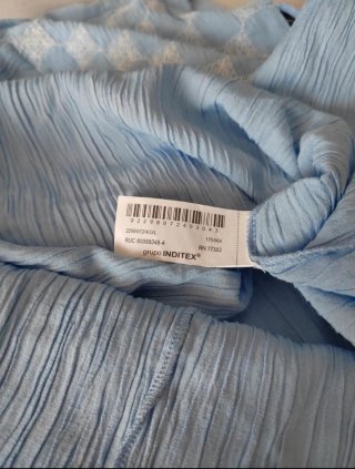 Blusa Zara azul talla L