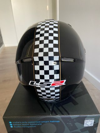 Casco Moto LS2 Negro Talla XS