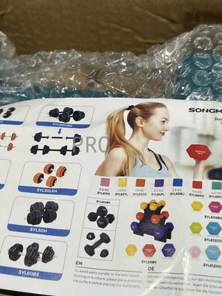 Juego de 2 Mancuernas 3KG SONGMICS