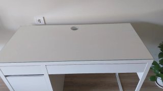 Escritorio Ikea Blanco con Cristal