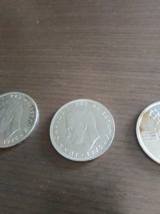 Lote 4 monedas 100 pesetas 1975-1980