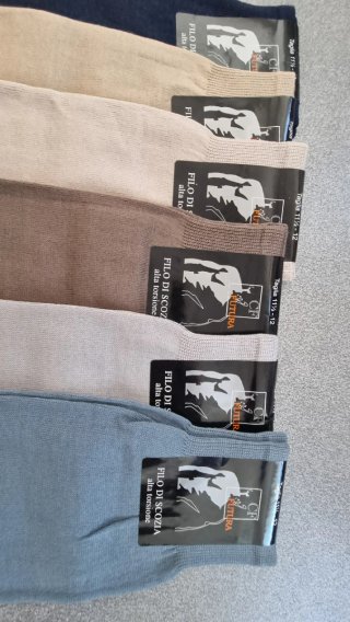 Set 6 paia calz lunghi uomo cotone taglia 43/45