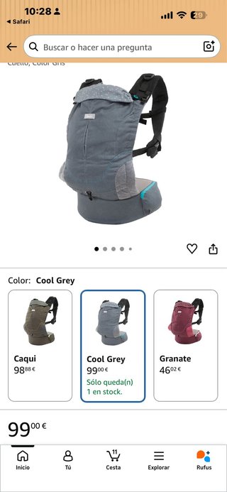 Mochila Portabebés Chicco Myamaki Complete