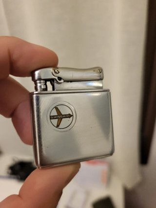 Encendedor mechero vintage Swissair