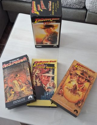 Trilogía Indiana Jones VHS Caja Original