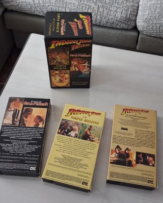 Trilogía Indiana Jones VHS Caja Original