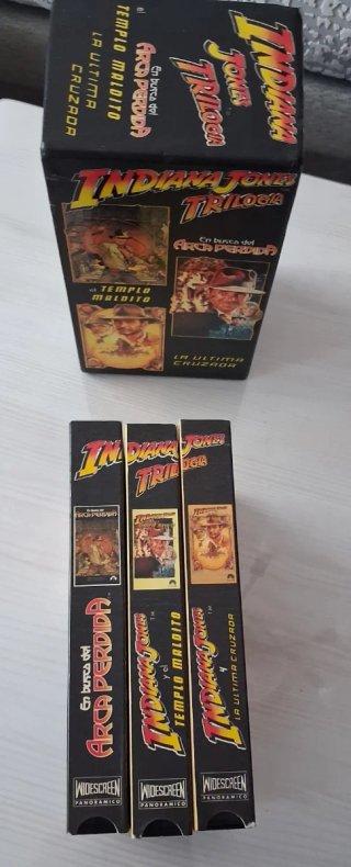 Trilogía Indiana Jones VHS Caja Original