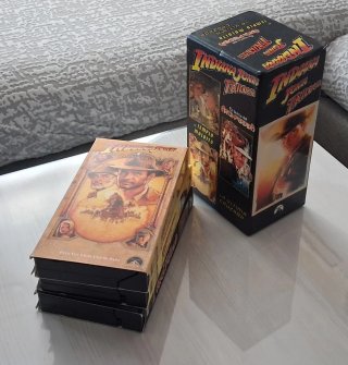 Trilogía Indiana Jones VHS Caja Original