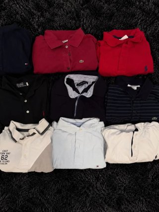 Lote 9 Polos Vintage Lacoste, Polo Ralph Lauren