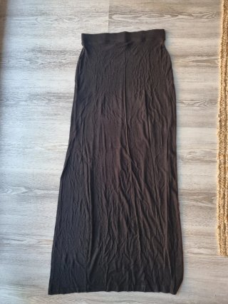 Falda Larga Bershka Negra