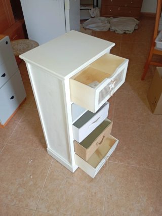 Mueble ligero deco cajones variados