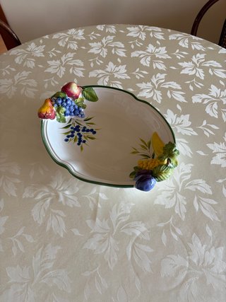 Portafrutta artigianale decorato no Alessi