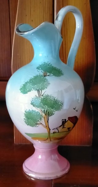 Vasetto vintage ceramica dipinto