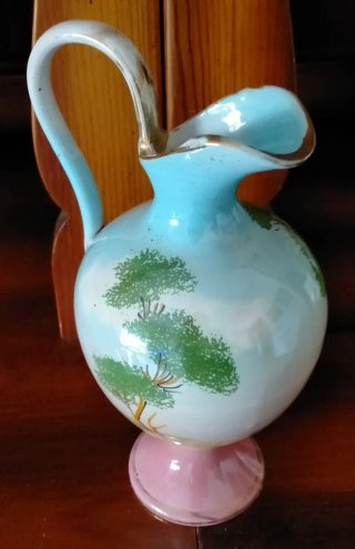 Vasetto vintage ceramica dipinto