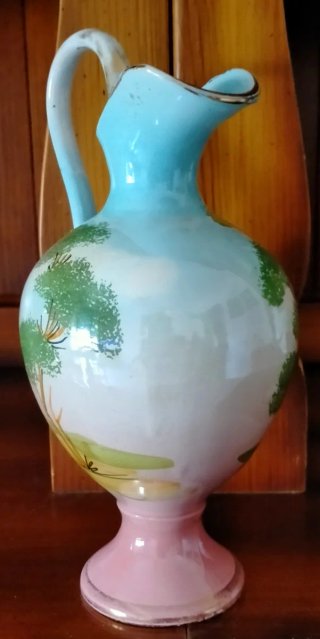 Vasetto vintage ceramica dipinto