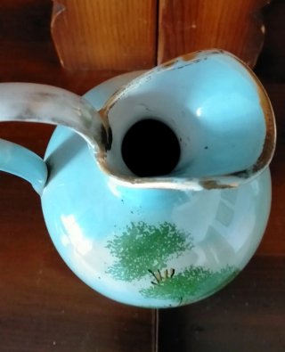 Vasetto vintage ceramica dipinto