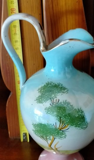 Vasetto vintage ceramica dipinto