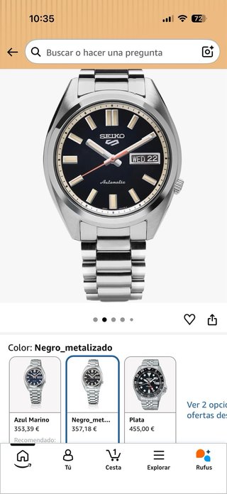 Seiko 5 Sports SRPK89K1 Automático Nuevo