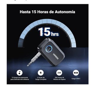 Receptor Bluetooth UGREEN Negro