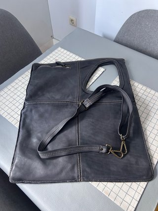 Borsa in pelle nera