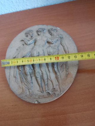 Figura antigua terracota 3 musas