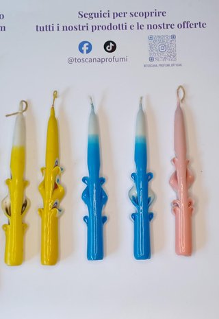 Candele decorative fatte a mano