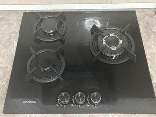 Placa de gas Cecotec negra
