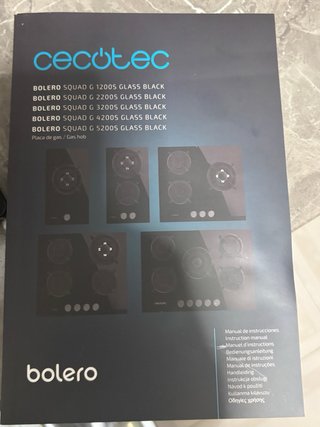 Placa de gas Cecotec negra