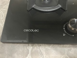Placa de gas Cecotec negra