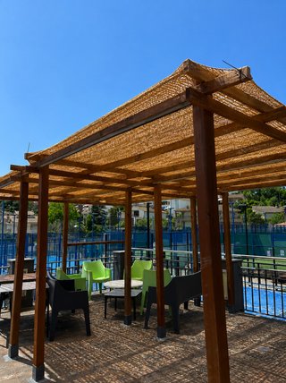 Toldo vela coco natural 4x3 m 60% ocultación