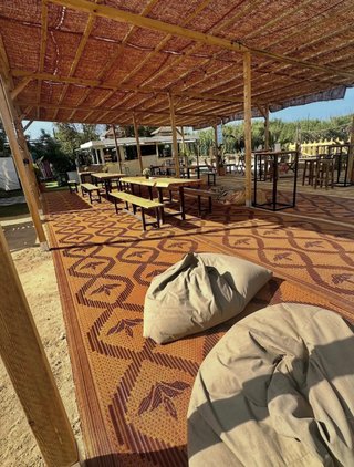 Toldo vela coco natural 4x3 m 60% ocultación