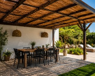Toldo vela coco natural 4x3 m 60% ocultación