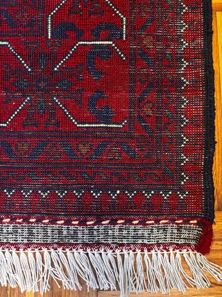 Alfombra artesanal lana anudada a mano