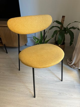 4 Sillas Comedor Retro (color mostaza)