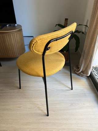 4 Sillas Comedor Retro (color mostaza)