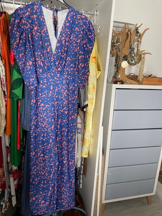 Mono verano mujer azul y rosa
