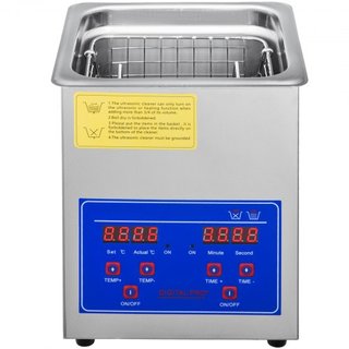 Máquina Limpiadora Ultrasónica de 2L Máquina de Limpieza Ultrasónica de Acero Inoxidable Calentador Digital Temporizador Limpieza de Joyas para Uso Comercial Personal en Casa (2L)