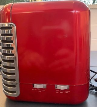 Radio CD Sunstech Vintage Roja con USB