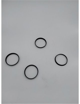 X AUTOHAUX 4uds Plástico 74.1mm a 72.6mm Coche Cubo Céntricos círculos Negro Anillos Centrales