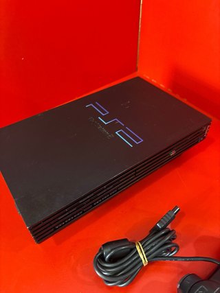 Consola PS2 Negra con Mando y Cables
