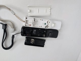 Set 2 Controller Wii Remote Nintendo Bianco Nero