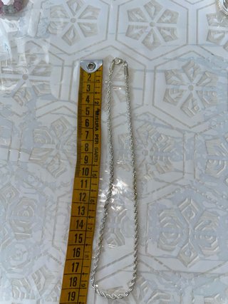 Collana corda argentata