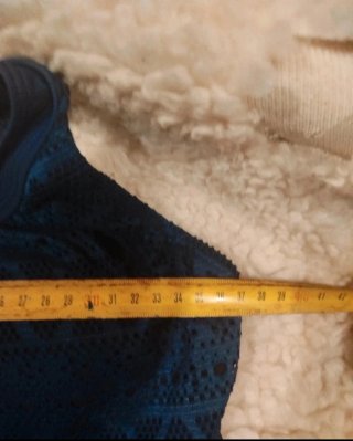 Tankini azul marino efecto encaje