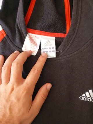 Sudadera Adidas Negra y Roja