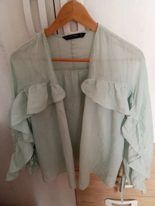 Blusa Zara Talla M Verde