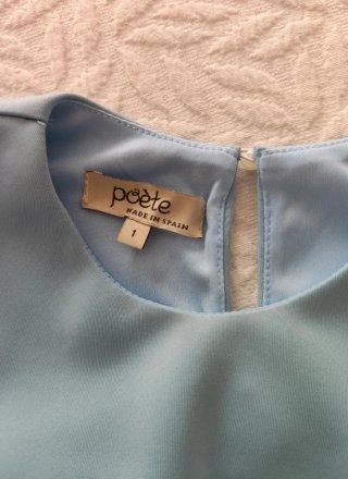 Conjunto falda y top azul de Poète