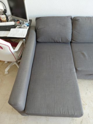 Sofá cama Ikea gris tela