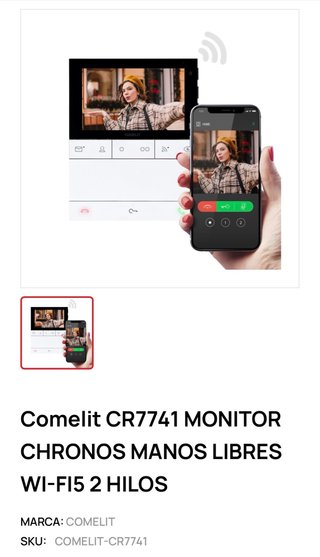 Videoportero COMELIT CHRONOS CR7741
